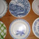 Set of 12 different flat plates