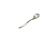 Sugar spoon, modernism, silver-plated brass, HEFRA, Poland, 1960s.