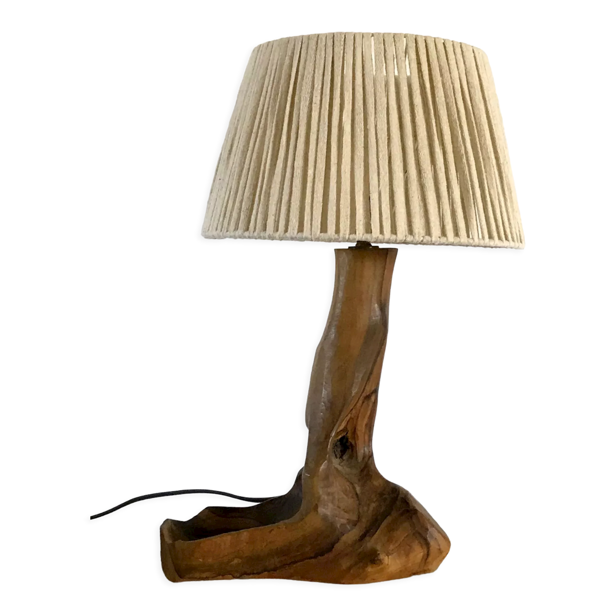 Vintage lamp in wood 70s