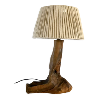Vintage lamp in wood 70s