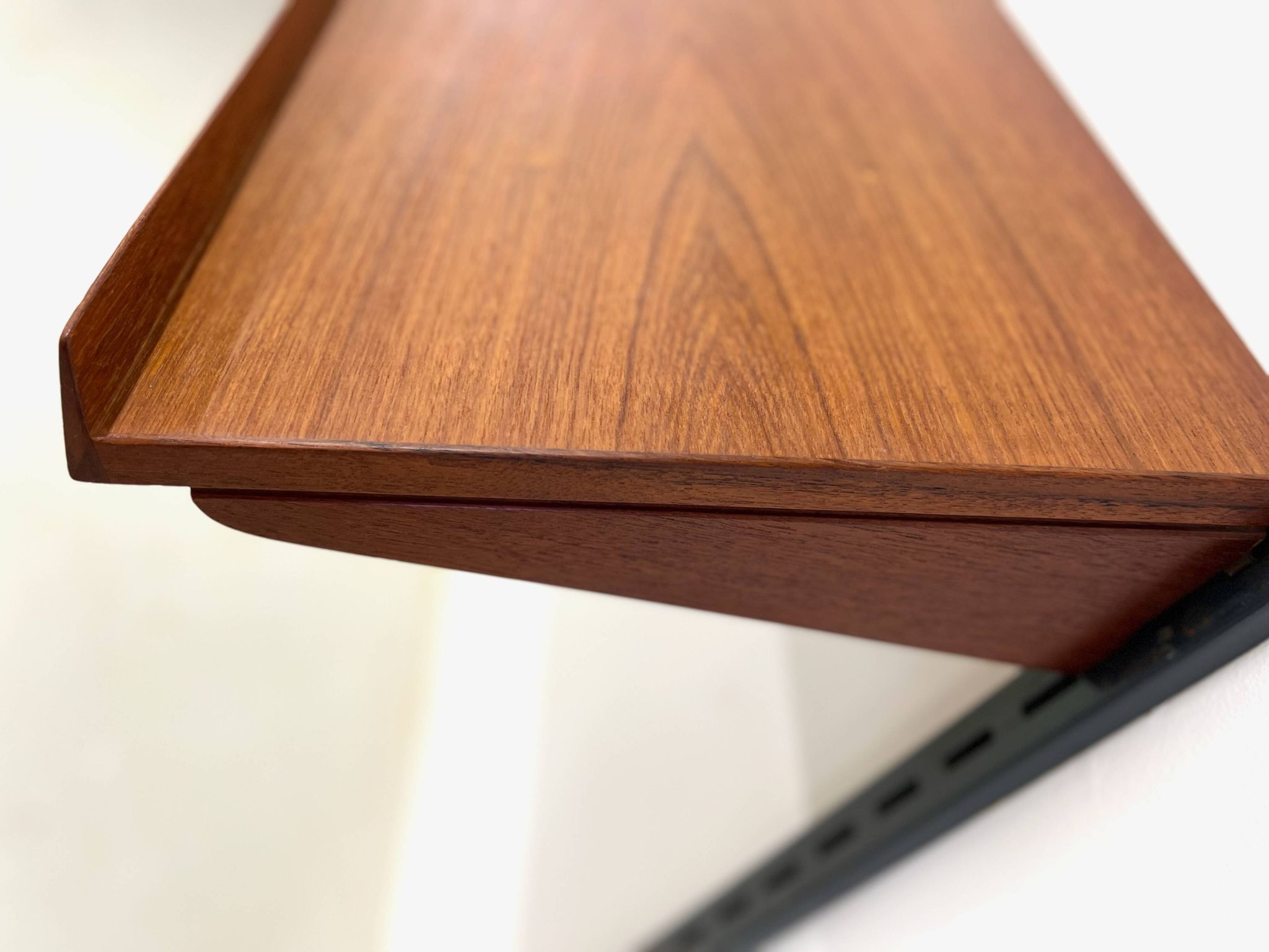 Teak Vintage Magazine Shelf By Kai Kristiansen For FM Modular Wall System.