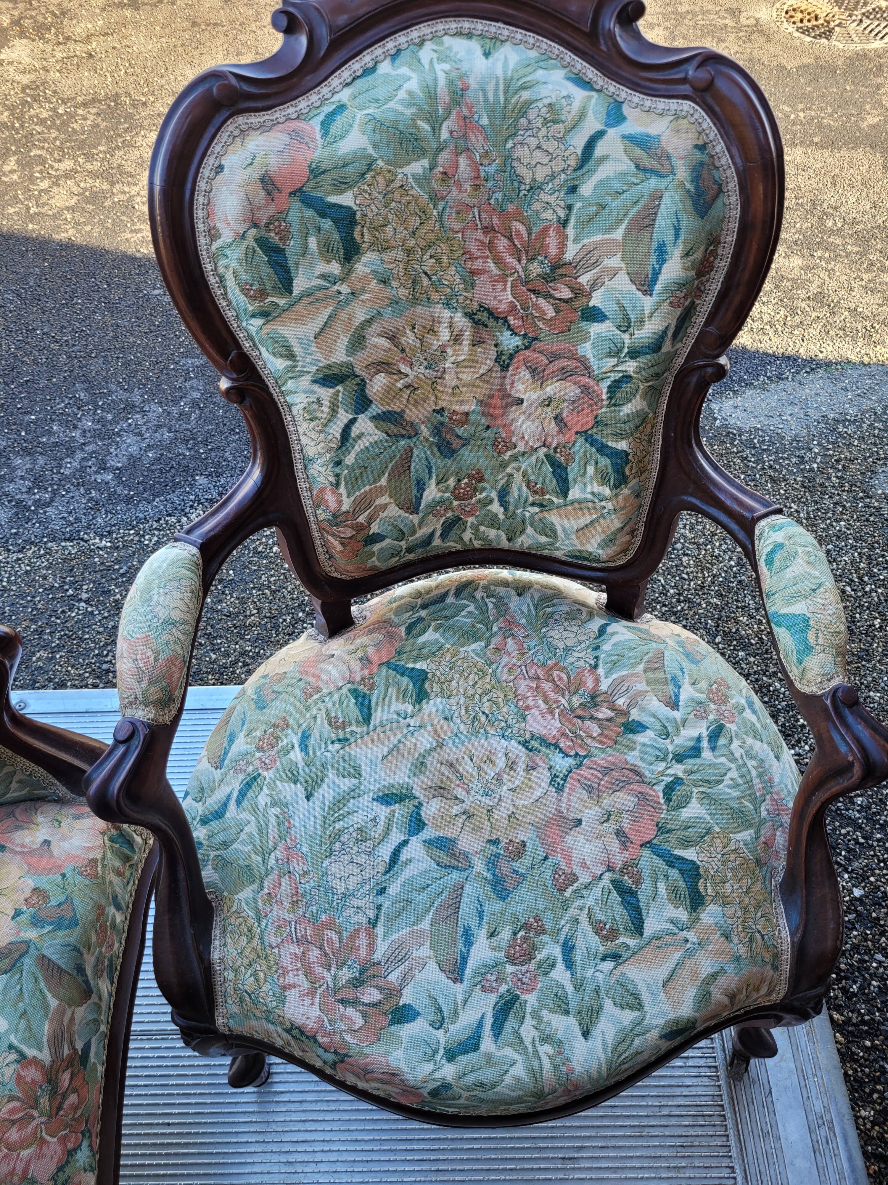 Louis XV style sofa and armchairs