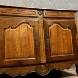 Pretty Rustic Louis XV Period Buffet in solid walnut and oak circa 1750