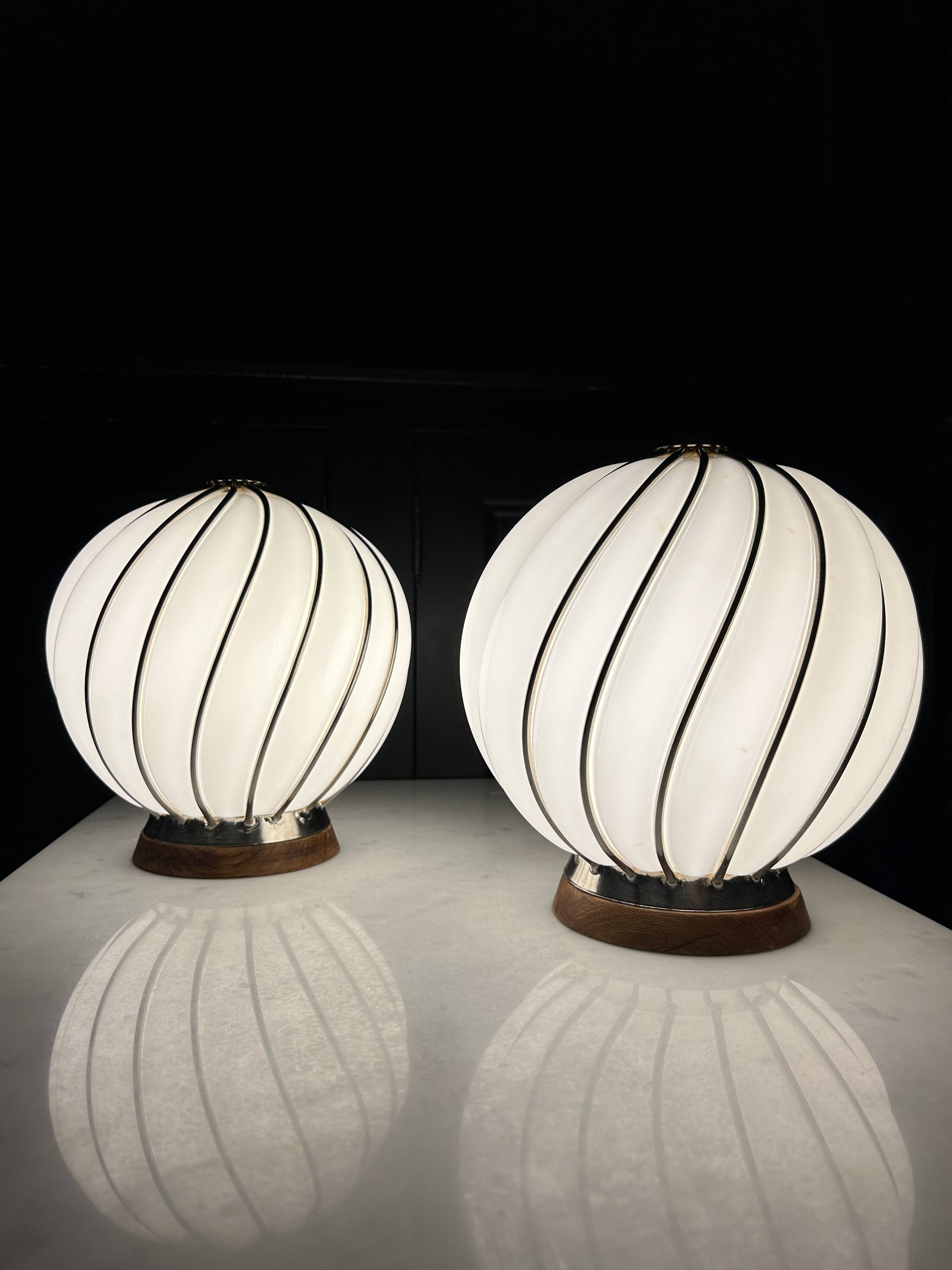 Lampe Adolf Loos, verre de Murano