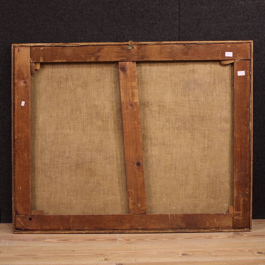 Antique Italian painting from the 18th century, Architectural Capriccio