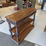 Oak serving console