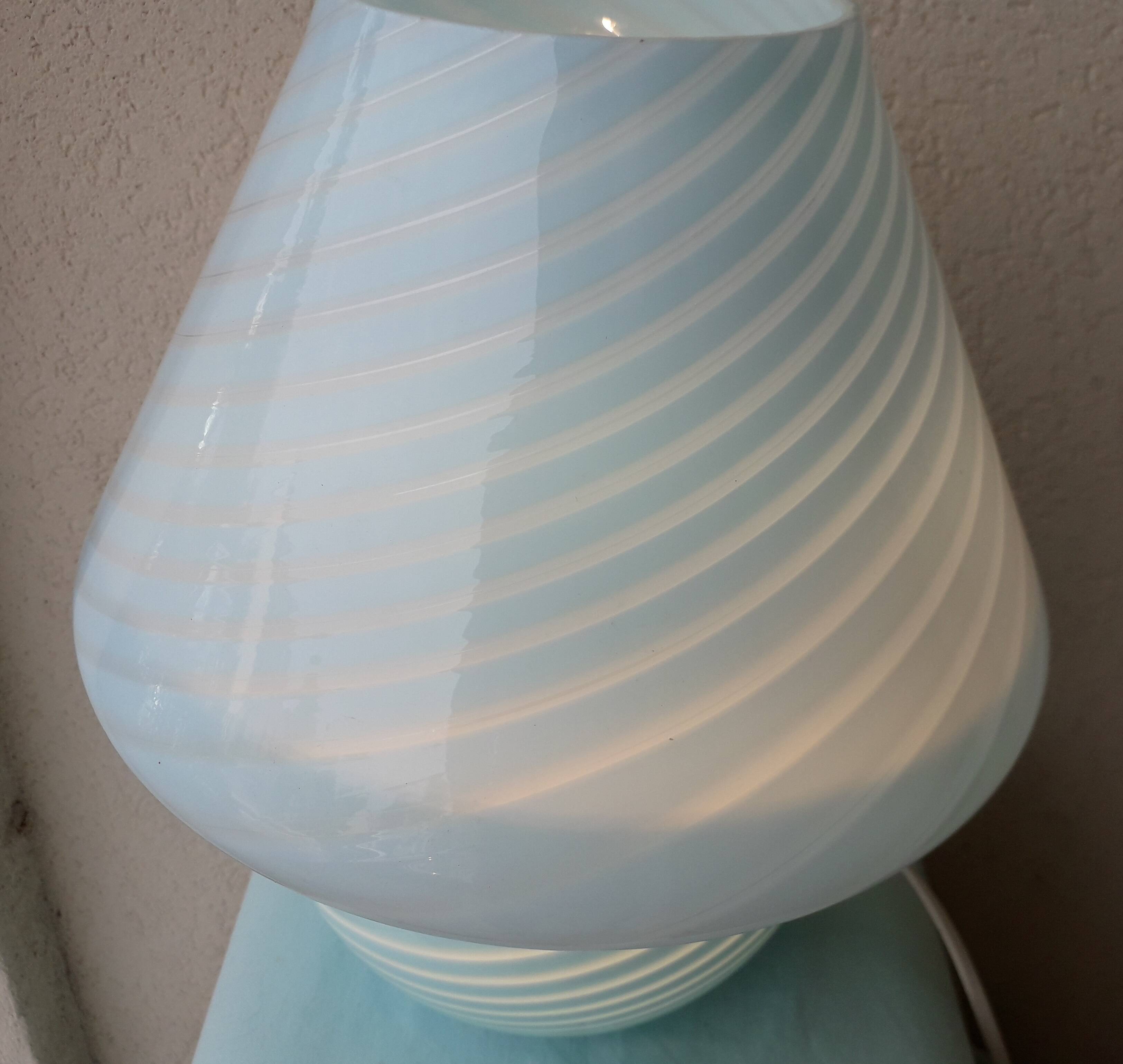 Murano glass lamp Vetri mushroom shape