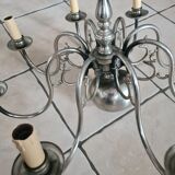 Pewter chandelier