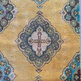 Distressed turkish runner 350x81 cm wool vintage tribal rug