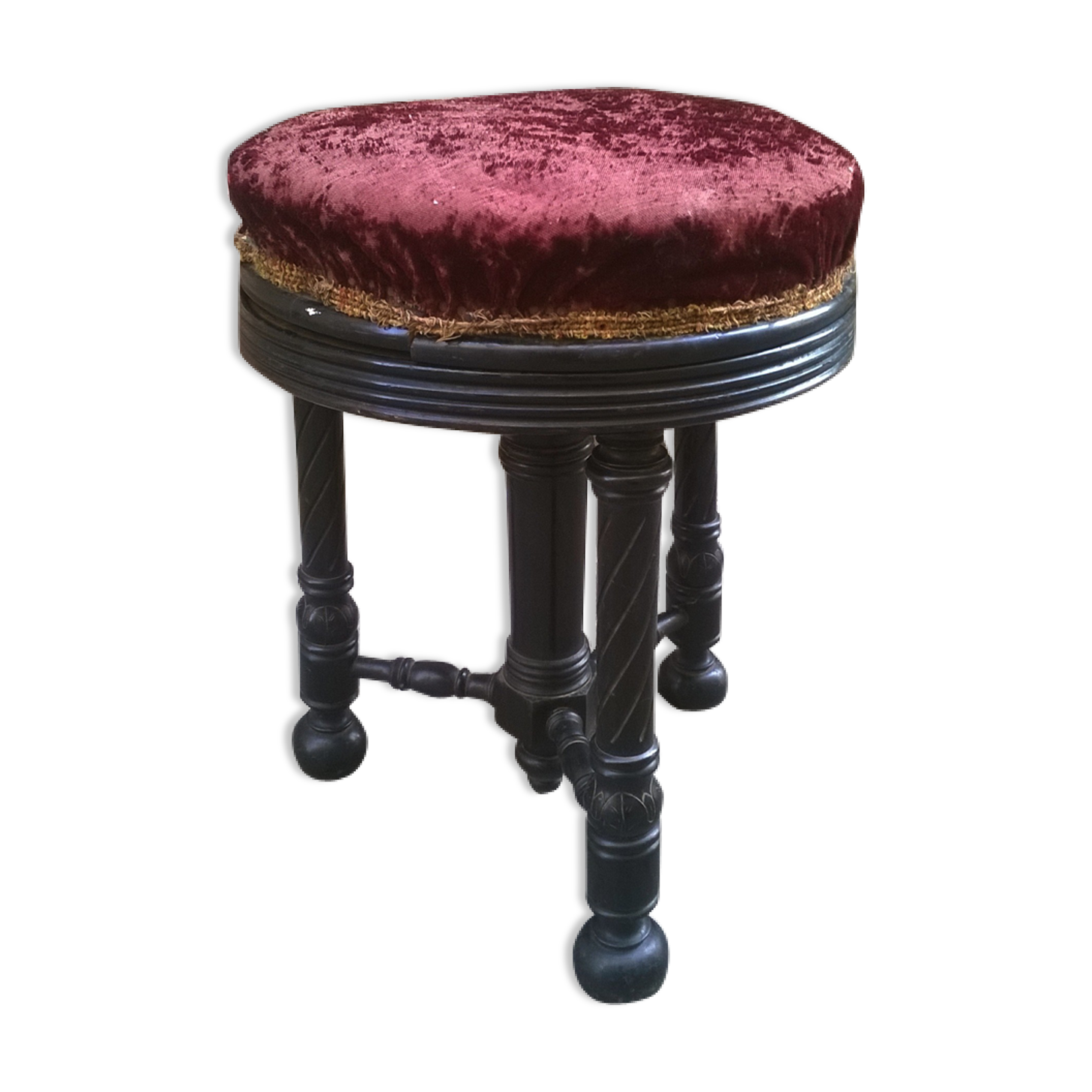 Ancient piano stool