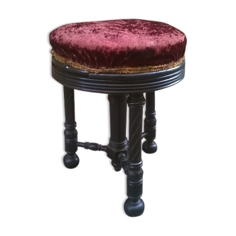 Tabouret de piano ancien