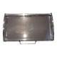 DLG Adnet Modernist Art Deco Glass and Chromed Brass Serving Tray