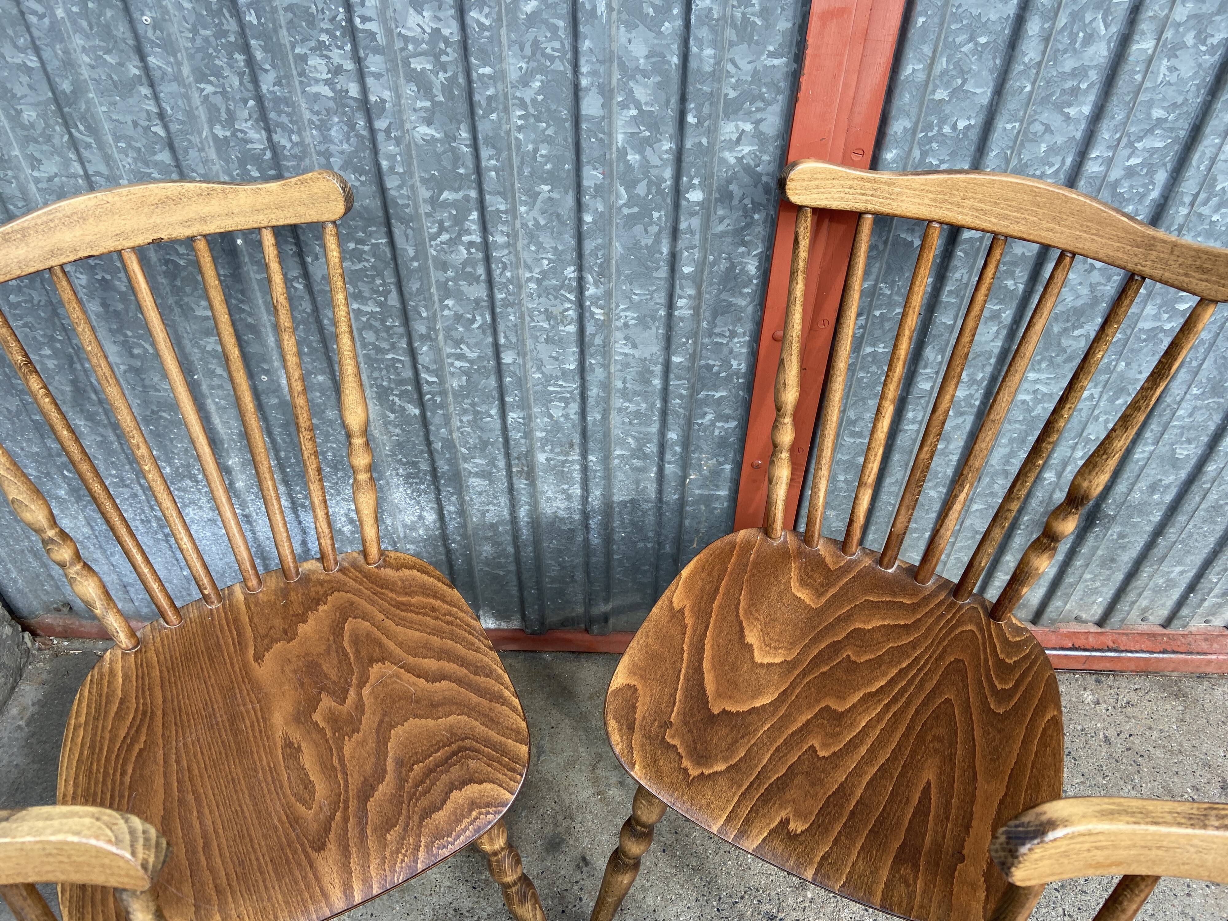 Set of 4 chairs vintage bistro Baumann tacoma 1960s