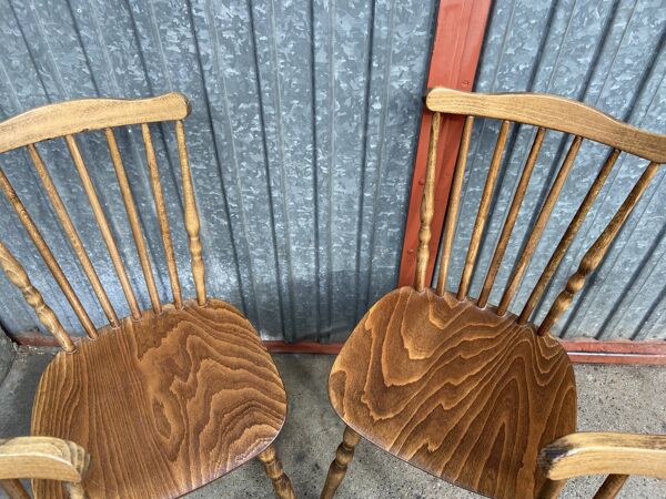 Set de 4 chaises bistrot vintage Baumann tacoma 1960s