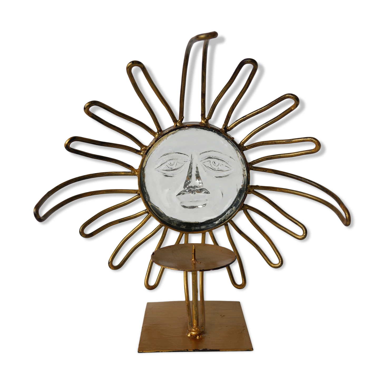 Vintage sun candlestick