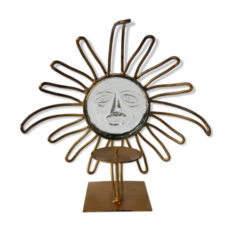 Vintage sun candlestick