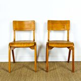 2 chaises d’écolier 1960