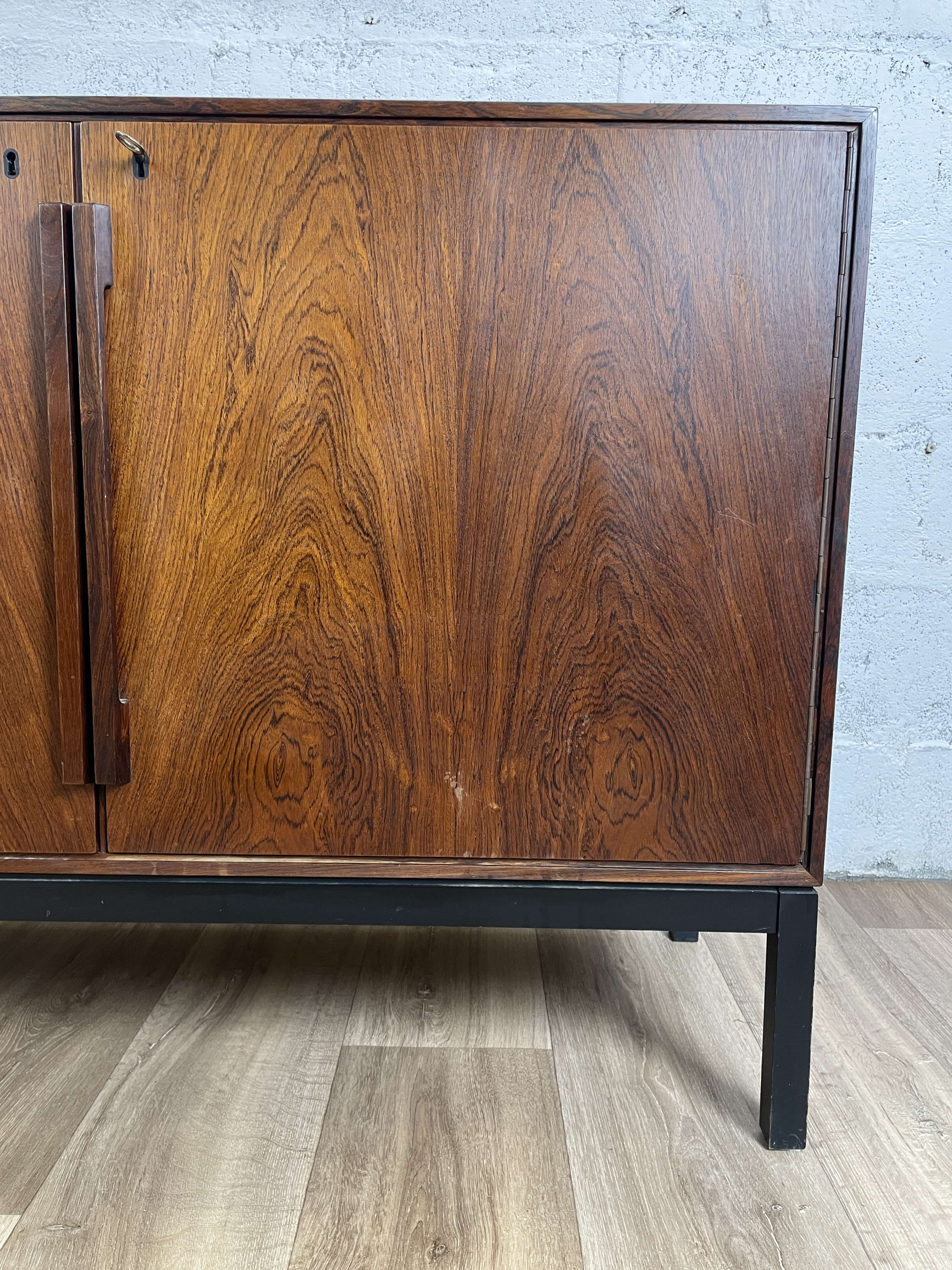 Scandinavian rosewood sideboard by Sigvard Bernadotte, 60s