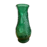 Vintage green glass vase year 1950 Bambicho Marseille fruit décor