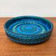 Grand bol en poterie Rimini Blu de style mi-siècle par Aldo Londi pour Bitossi, Italie, années 1960