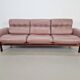 Vintage Teak Leather Sofa from Coja, Netherlands, 1960s