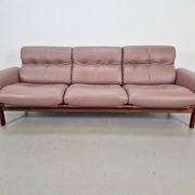 Vintage Teak Leather Sofa from Coja, Netherlands, 1960s