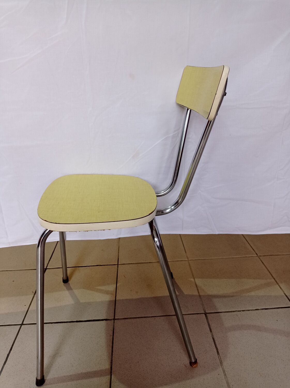 Yellow formica chair
