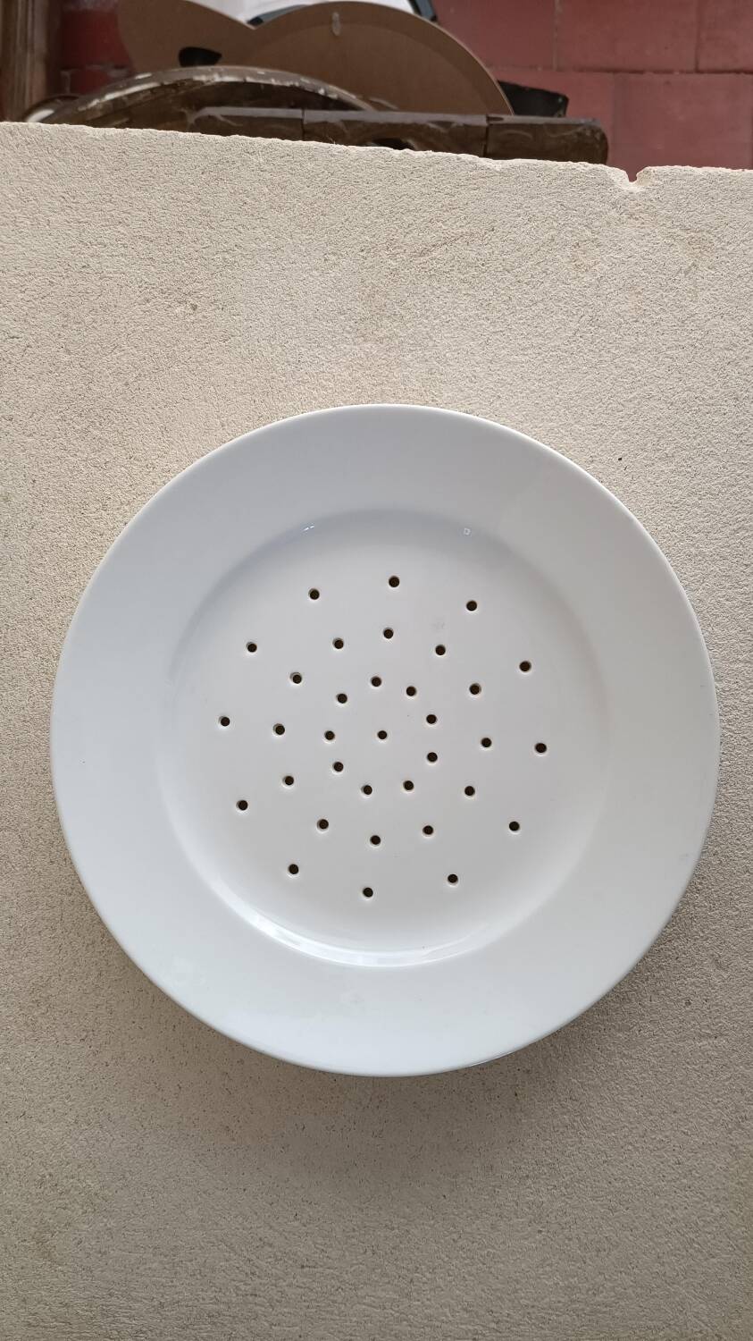 Porcelain draining plate