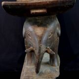 Art Africain - Ancien Tabouret Akan - Côte d'Ivoire