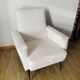 Fauteuil bouclette blanc