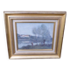 Peinture  Reproduction d'un tableau de Corot  cadre bois doré