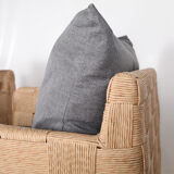 Pair of rope armchairs