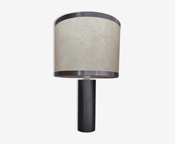 Lampe à poser année 70 métal brossé