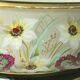 Porcelain jardinière from Paris, Napoleon III period, late 19th century, floral decoration.
