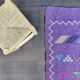 Tapis ethnique violet marocain