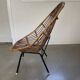 Rattan chair, vintage design, 1960s