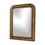 Large gold mirror and wood scale style 80x60