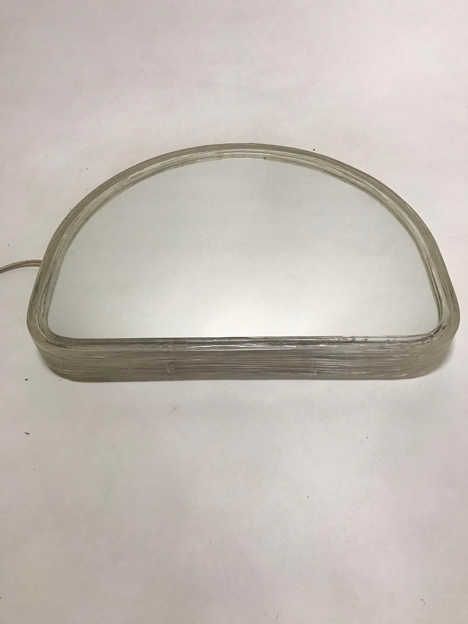 Paire de miroirs muraux lumineux, années 60/70