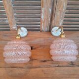 Clichy glass swan neck wall lights