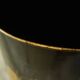 Vintage silkscreened sheet metal paper basket Napoleon III style