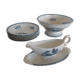 Service terre de fer Onnaing, assiettes, saladier et saucière