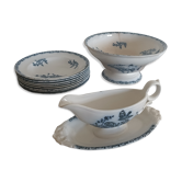 Onnaing iron earth service, plates, salad bowl and sausage maker