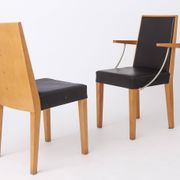 Set of 2 Inno Interior Oak Chairs, Armchair & Side Chair, Finnish 1990s