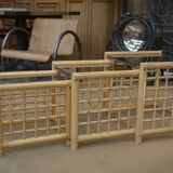 Set of 3 bamboo nesting tables 1960