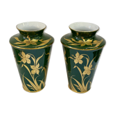 Paire de vases en porcelaine Art Nouveau