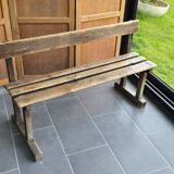 Old oak school bench