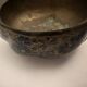 Orientalist Bowl with Hand-Painted Midnight Blue and Gold Floral Decor
