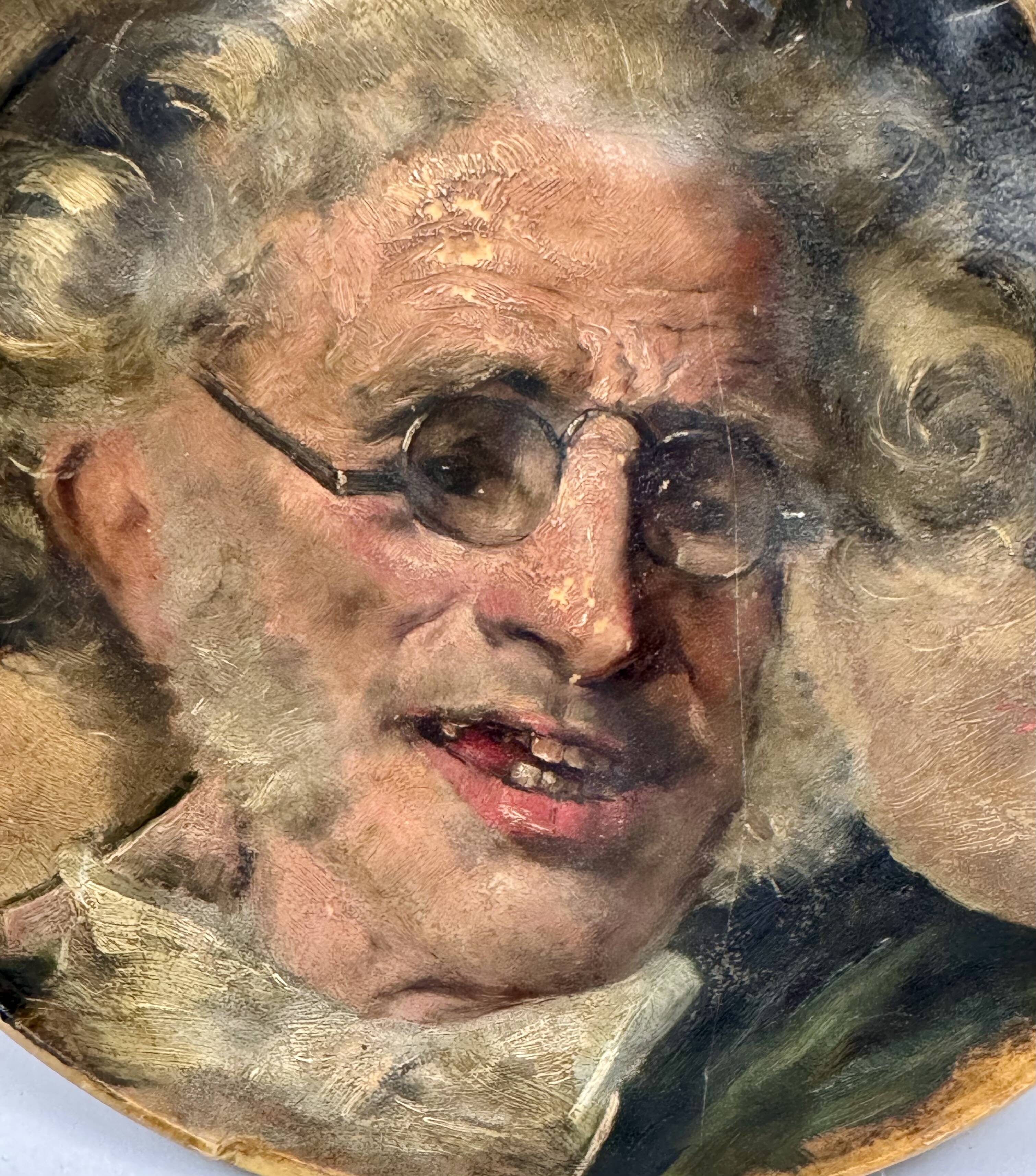 Tondo, portrait of a juggler by Benito Belli