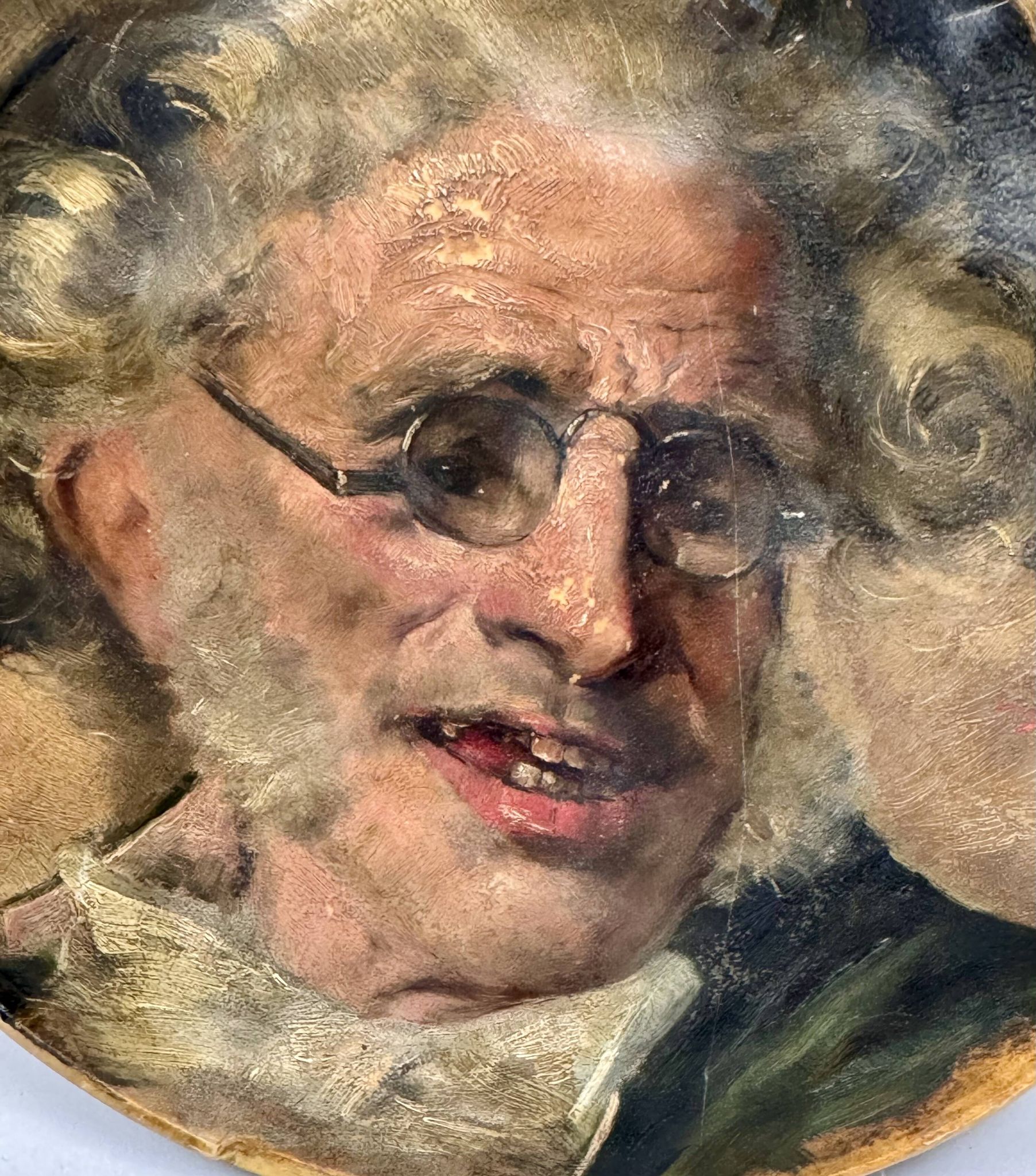 Tondo , portrait d’un saltimbanque par Benito Belli