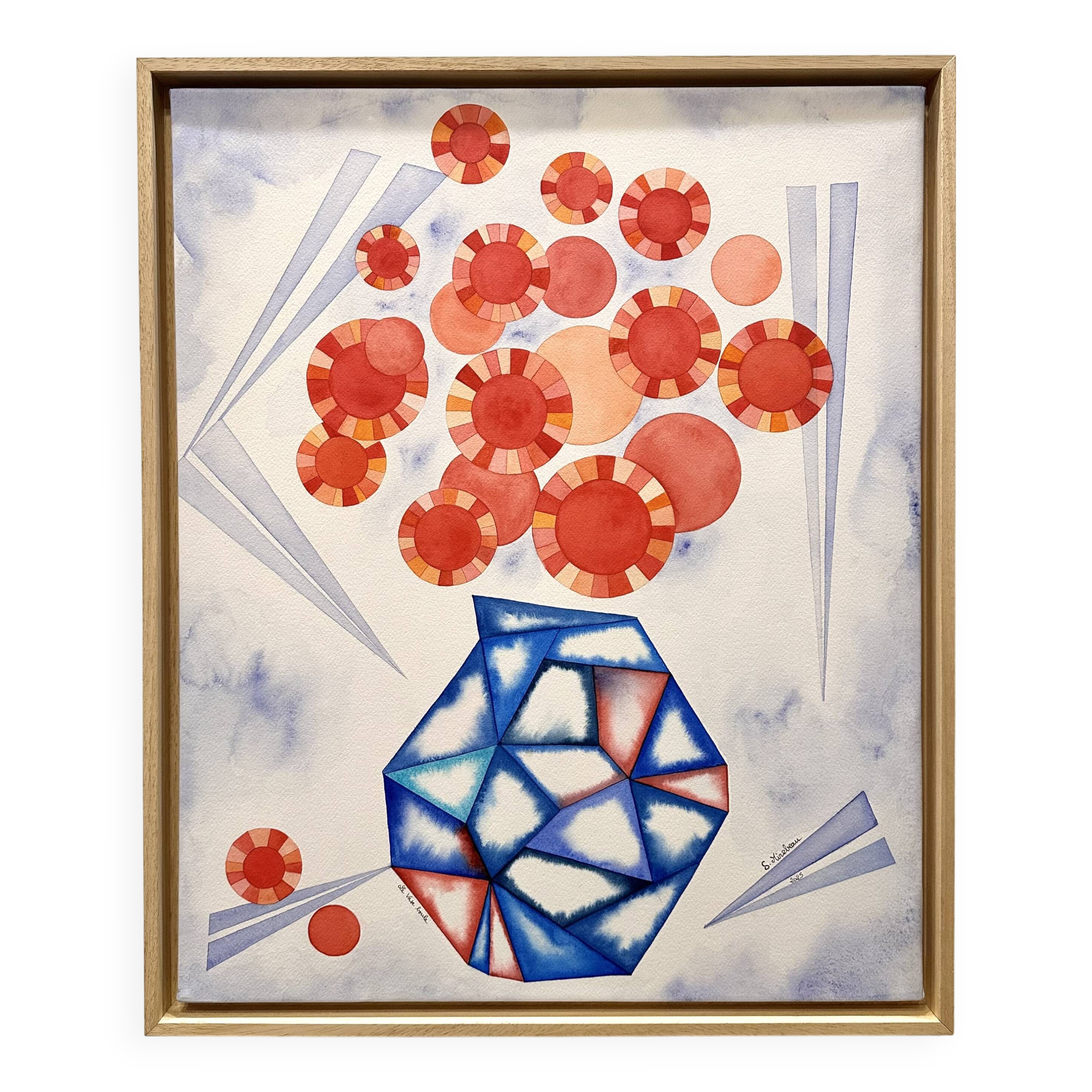 still life red flowers